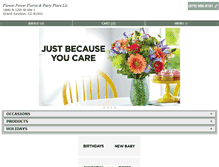 Tablet Screenshot of flowerpowerflorists.com